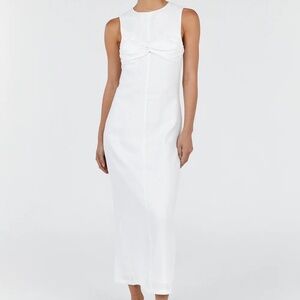 White Linen Dress